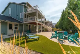 Exterior outdoor living area.