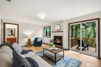 Easy access to the back the deck from the kitchen dinning area and room to expand your space awaits.
