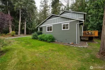 Lots of space around the home to expand gardens or areas of enjoyment.