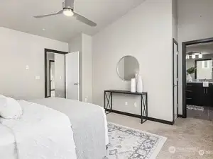 Master bedroom looking bath