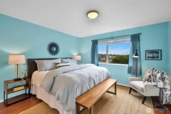 Spacious primary bedroom.