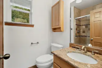3/4 bath with shower.