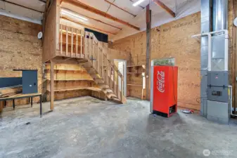 Upper Shop garage loft area