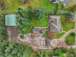 Aerial view of full property