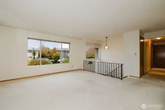 Front windows allow for plenty of light