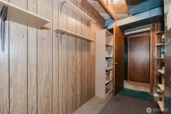 Hall leading to the backdoor