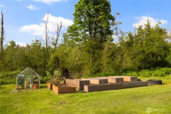 Garden Space and Greenhouse