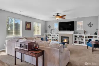 Family room off kitchen