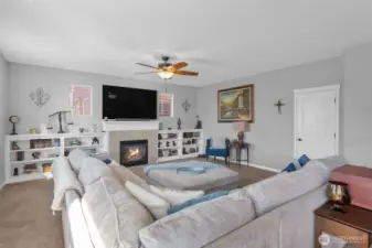 Family room off kitchen