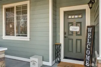 Inviting covered entry.