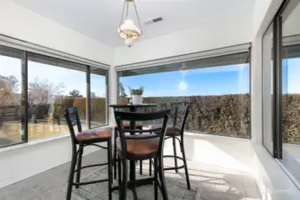 Sunroom with Partial Views of Mt. Adams and the Foothills