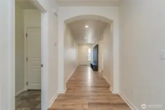 hallway facing front door