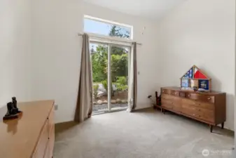 Private sliding door in master room to escape to your outdoor oasis.