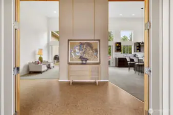 A large and inviting entry way