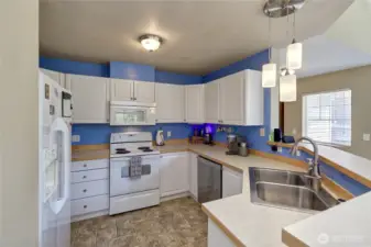 Cabinet galore and great counter space as well