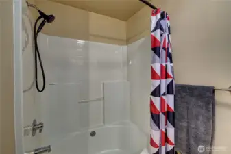 Shower/bath combo in primary bathroom