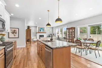 Great layout with dining just off eat-in island