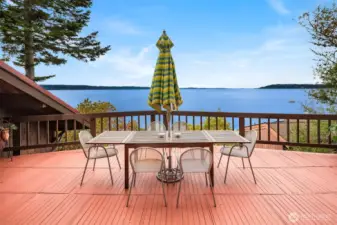 The Olympics are stunning in the distance. A remarkable home in a truly remarkable place.