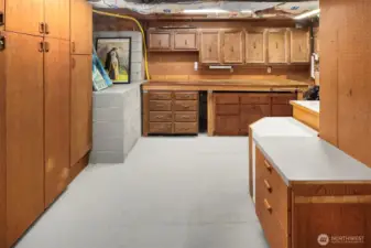 Each remodel is represented with the extra storage gained in the basement. :)