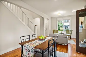 Plenty of space here for large dining table.