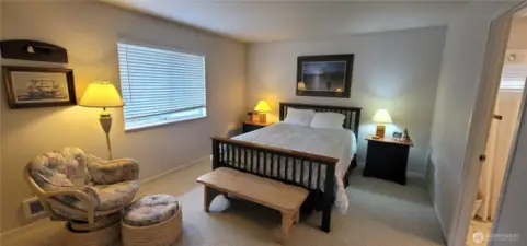 Primary bedroom with ensuite bathroom.