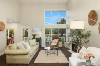 A remote-controlled outdoor awning can expand and retract to create shade outdoors or protect from the rain. Very California-living.