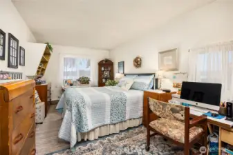 Primary Bedroom with marine water views.