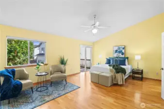 Enormous Primary Suite with private deck. A perfect retreat!