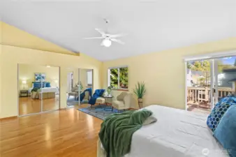 Enormous Primary Suite with private deck. A perfect retreat!