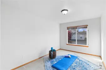 One of two large bedrooms.