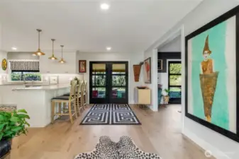 French Doors to Back Patio