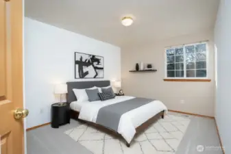 Digitally Staged 2nd Bedroom