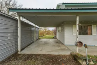 Attached carport