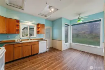 Large open kitchen