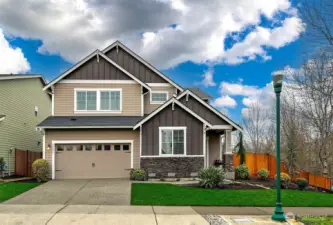 2 car attached garage.