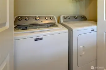 Utility Closet Upstairs Include W/D