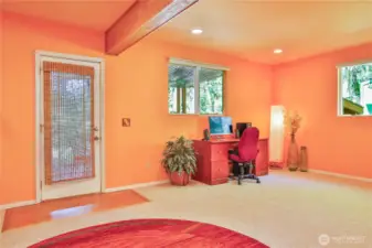 access to covered porch