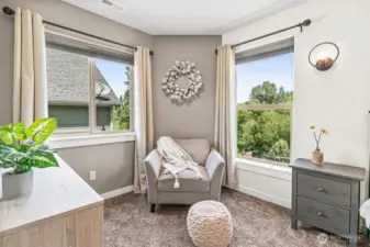 Sitting room in primary bedroom.