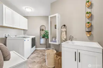 Utility room is conveniently located on the 2nd level.