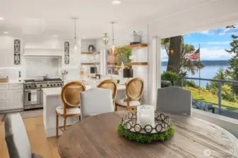 Enjoy open concept living with seamless flow between the living room, dining area, and kitchen.