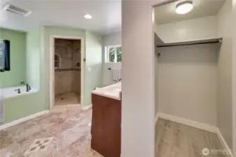 Second walk-in closet off primary