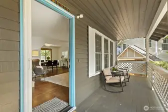Imagine relaxing out here on summer evenings or as a rain storm rolls in - so peaceful and cozy!