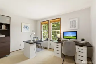 Fourth upstairs bedroom, currently used as an office.