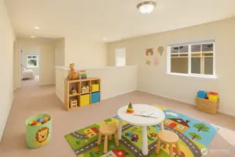 Virtually staged bonus room