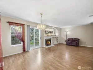 View of the open concept living & dining area
