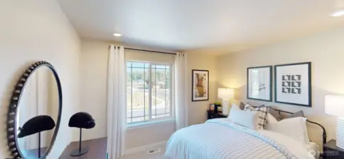 Photo is of a model home in another KB Home location; options and colors may vary based on your selections. Depictions of home, layout, location or other features/options, colors and color scheme, materials, fixtures, etc. are for showing purposes only and may not be included in the purchase price and availability may vary.