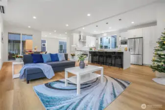 Spacious great room.