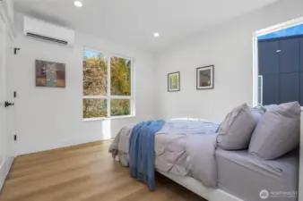 Fourth bedroom facing greenbelt.
