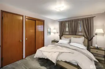 Primary bedroom-virtually staged.