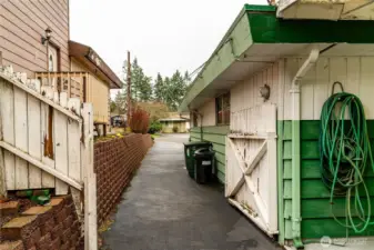 Side gate opens wide.